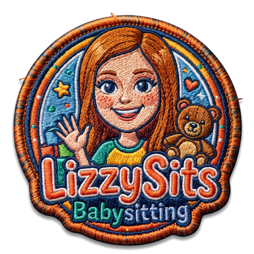 Lizzy Sits Sewn Patch
